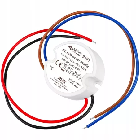Zasilacz do LED dopuszkowy 24V 15W IP67 do puszki PC-5904703018179