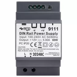 Zasilacz na szyne stałonapięciowy DIN 12V 60W 5A IP20 do rozdzielni-5904703018278
