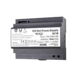 Zasilacz na szynę DIN 24V 150W 6.25A IP20-5904703018322