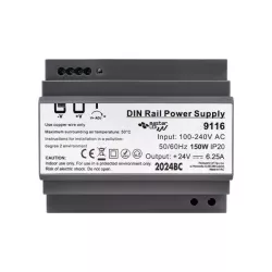 Zasilacz na szynę DIN 24V 150W 6.25A IP20-5904703018322