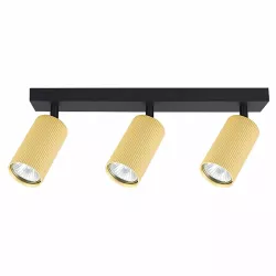 LAMPA sufitowa KINKIET LED ścienny Spot regulowany 3x GU10 oprawa czarna-5904703021766