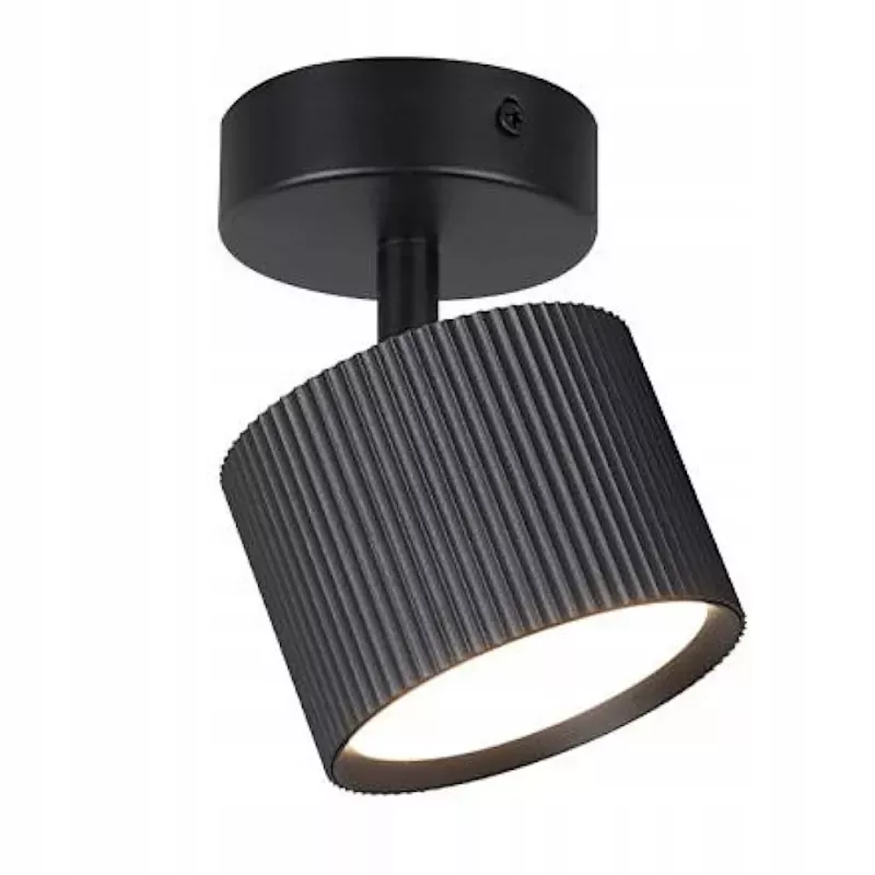 KINKIET LED 12W CZARNY RUCHOMY STAL ALUMINIUM-5904703021759