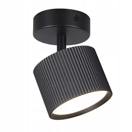 KINKIET LED 12W CZARNY RUCHOMY STAL ALUMINIUM-5904703021759