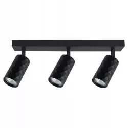 Czarna lampa sufitowa 3-punktowa regulowana GU10-5904703021995