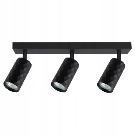 Czarna lampa sufitowa 3-punktowa regulowana GU10-5904703021995