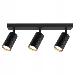 Czarna lampa sufitowa 3-punktowa regulowana GU10-5904703021995