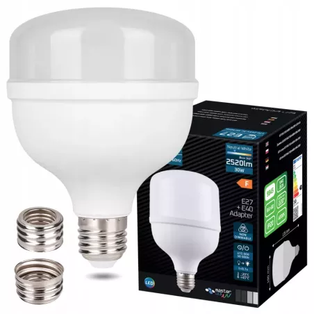 Żarówka LED E27/E40 T100 GOLIAT 30W 4000K 3000lm NEUTRALNA MOCNA-5904703023500