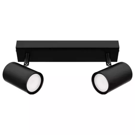 Kinkiet GU10 LED Richi ruchomy x2 czarny-5904703028598