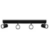 Kinkiet GU10 LED Richi ruchomy x4 czarny-5904703028635