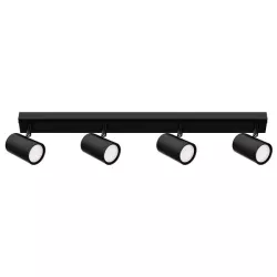 Kinkiet GU10 LED Richi ruchomy x4 czarny-5904703028635