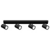 Kinkiet GU10 LED Richi ruchomy x4 czarny-5904703028635