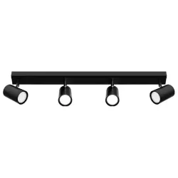Kinkiet GU10 LED Richi ruchomy x4 czarny-5904703028635