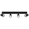 Kinkiet GU10 LED Richi ruchomy x4 czarny-5904703028635