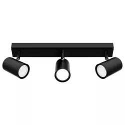 Kinkiet GU10 LED Richi ruchomy x3 czarny-5904703028611
