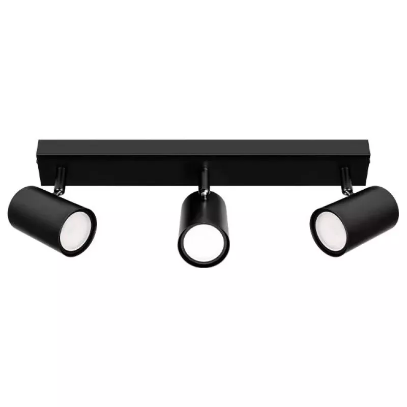 Kinkiet GU10 LED Richi ruchomy x3 czarny-5904703028611