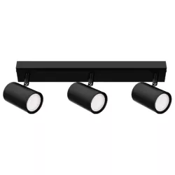 Kinkiet GU10 LED Richi ruchomy x3 czarny-5904703028611