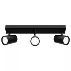 Kinkiet GU10 LED Richi ruchomy x3 czarny-5904703028611