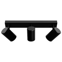 Kinkiet GU10 LED Richi ruchomy x3 czarny-5904703028611