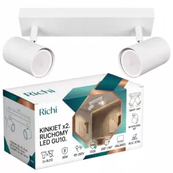 Lampa sufitowa HALOGENOWA kinkiet OPRAWA LED reflektor SPOT 2x GU10-5904703028604