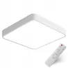 LAMPA SUFITOWA LED PLAFON WISZĄCA BIAŁA KWADRAT 60CM PILOT 3 KOLORY MODERN-5903002035337