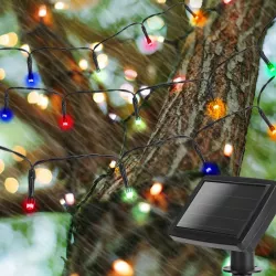 Łańcuch solarny girlanda LED 100 kolorowych lampek długość 10mb - 8433325208806