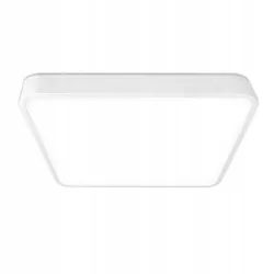 LAMPA SUFITOWA LED PLAFON WISZĄCA BIAŁA KWADRAT 60CM PILOT 3 KOLORY MODERN-5903002035337