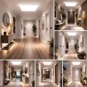 LAMPA SUFITOWA LED PLAFON WISZĄCA BIAŁA KWADRAT 60CM PILOT 3 KOLORY MODERN-5903002035337