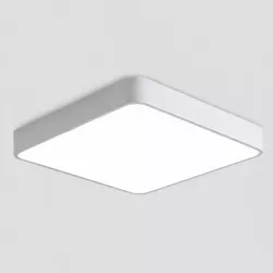 LAMPA SUFITOWA LED PLAFON WISZĄCA BIAŁA KWADRAT 60CM PILOT 3 KOLORY MODERN-5903002035337