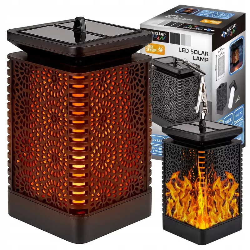 LAMPION lampa LED wisząca SOLARNA latarenka znicz ogrodowa na taras-5903002031711