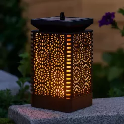 LAMPION lampa LED wisząca SOLARNA latarenka znicz ogrodowa na taras-5903002031711