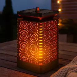 LAMPION lampa LED wisząca SOLARNA latarenka znicz ogrodowa na taras-5903002031711