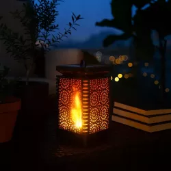 LAMPION lampa LED wisząca SOLARNA latarenka znicz ogrodowa na taras-5903002031711