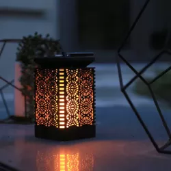 LAMPION lampa LED wisząca SOLARNA latarenka znicz ogrodowa na taras-5903002031711