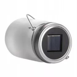 Lampion Ogrodowy LED Lampa Solarna Dekoracyjna Słoik 13cm Czujnik Zmierzchu-5903002033494