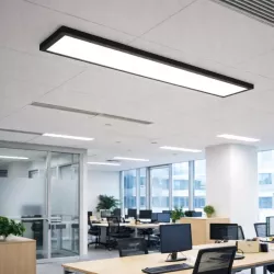 Panel LED Lampa Sufitowa Plafon Natynkowy 60W 120x30cm 6600lm czarny-5904703002376