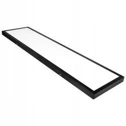 Panel LED Lampa Sufitowa Plafon Natynkowy 60W 120x30cm 6600lm czarny-5904703002376