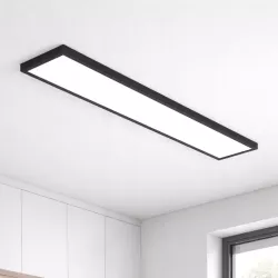 Panel LED Lampa Sufitowa Plafon Natynkowy 60W 120x30cm 6600lm czarny-5904703002376