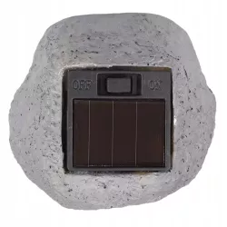 Lampa LED ogrodowa solarna kamień 8,5cm zewnętrzna-5904703014157