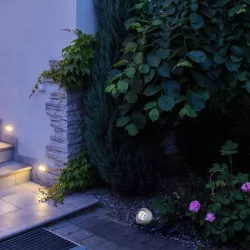 Lampa LED ogrodowa solarna kamień 8,5cm zewnętrzna-5904703014157