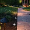 Lampa LED ogrodowa solarna kamień 8,5cm zewnętrzna-5904703014157
