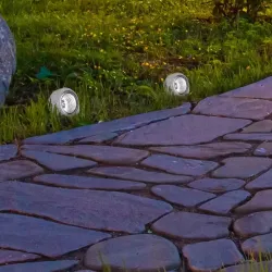 Lampa LED ogrodowa solarna kamień 8,5cm zewnętrzna-5904703014157