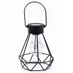 LAMPA SOLARNA OGRODOWA LED LATARENKA DIAMENT WISZĄCA LAMPION-5904703014225