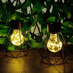 LAMPA SOLARNA OGRODOWA LED LATARENKA DIAMENT WISZĄCA LAMPION-5904703014225