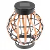 Lampa solarna ogrodowa zewnętrzna wisząca koszyk czujnik IP44 pleciona-5904703014232