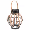 Lampa solarna ogrodowa zewnętrzna wisząca koszyk czujnik IP44 pleciona-5904703014232