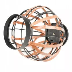 Lampa solarna ogrodowa zewnętrzna wisząca koszyk czujnik IP44 pleciona-5904703014232