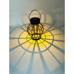 Lampa solarna ogrodowa zewnętrzna wisząca koszyk czujnik IP44 pleciona-5904703014232