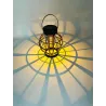 Lampa solarna ogrodowa zewnętrzna wisząca koszyk czujnik IP44 pleciona-5904703014232
