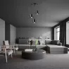 Lampa sufitowa wisząca żyrandol LED 3x E27 oprawa LOFT czarna-5904703010128