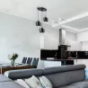 Lampa sufitowa wisząca żyrandol LED 3x E27 oprawa LOFT czarna-5904703010128